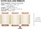 White Silk Satin Ribbon 1-1/2 inch x 15 Ivory Handmade Frayed Ribbons
